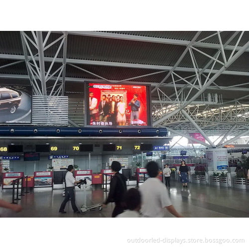P4 Indoor Full Color Led Display Screen For Airport , High Resolution 1/16 Current